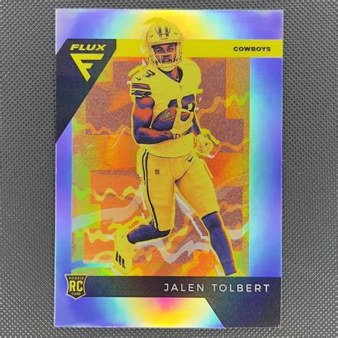 Panini Chronicles Flux Rookies Silver Prizm Fx Jalen Tolbert