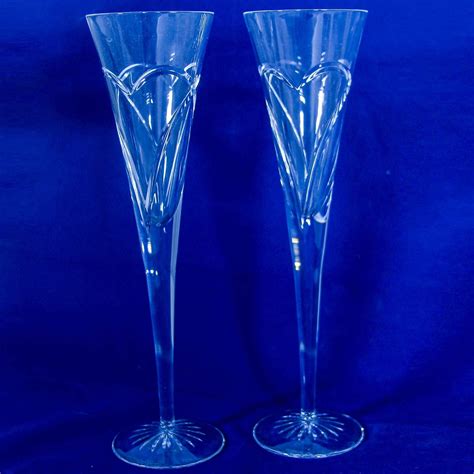 Waterford Crystal Champagne Glass Set Gold And Silver Pawn Shop