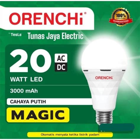 Jual ORENCHI Lampu Emergency LED Magic Lamp LED 20 Watt Standar SNI