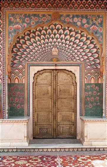 Prints Of Lotus Door At Jaipur City Palace Rajasthan India Jaipur