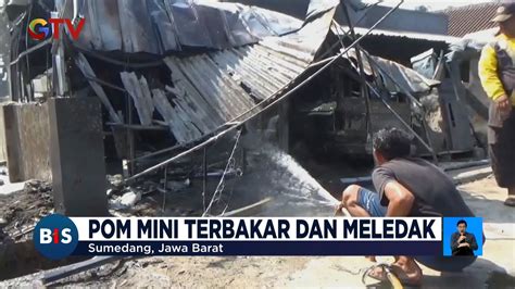 Pom Bensin Mini Di Sumedang Meledak 4 Ruko Dan 3 Kendaraan Terbakar