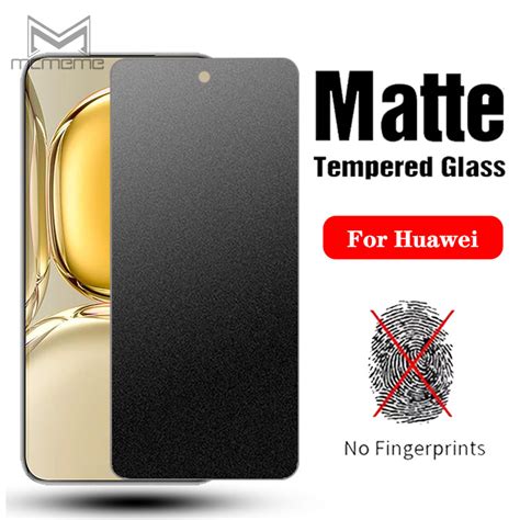 Matte Tempered Glass Screen Protector Huawei Pura 70 P50 P40 P30 P20 Mate 60 50 30 20 Lite