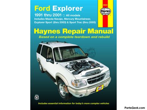 Ford Explorer Repair Manual Service Manual Haynes 2000 2002 1999 2003 1998 2004 2005 2008