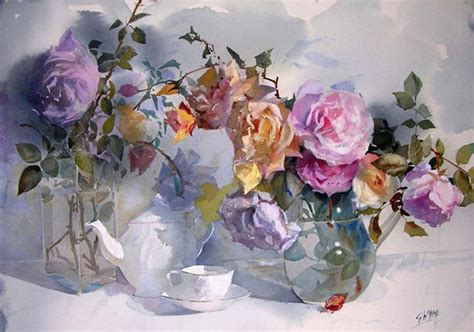 Geoffrey Wynne 1949 Impressionist Watercolour Painter Watercolor