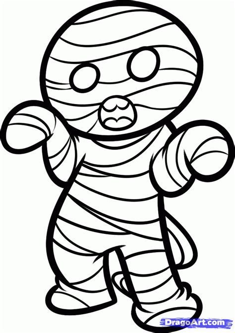 Image Result For Mummy Drawing Halloween Coloring Pages Halloween