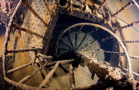 A Spiral Staircase Deep Inside The Hmhs Britannics Wreck Hmhs