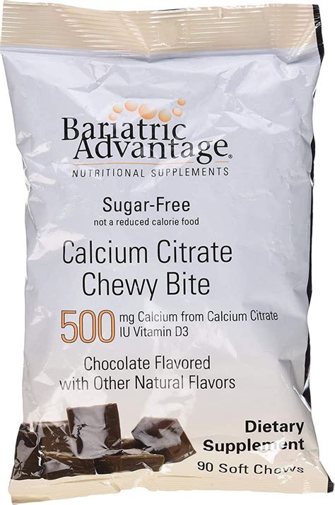 Bariatric Advantage Calcium Citrate Chewy Bites Mg Chocolate