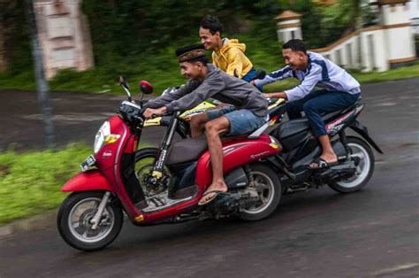 Foto Aksi Balap Liar Di Pandeglang Bikin Resah Warga