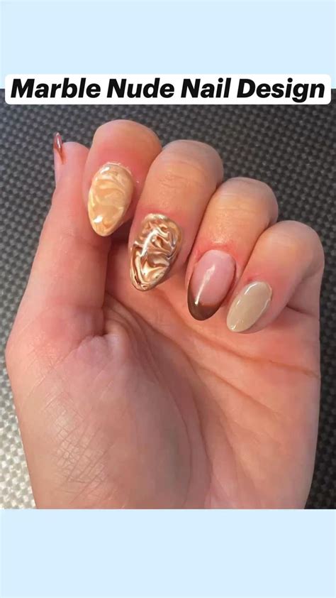 Marble Nude Nail Design Nail Designs Nude Nail Designs Nude Nails