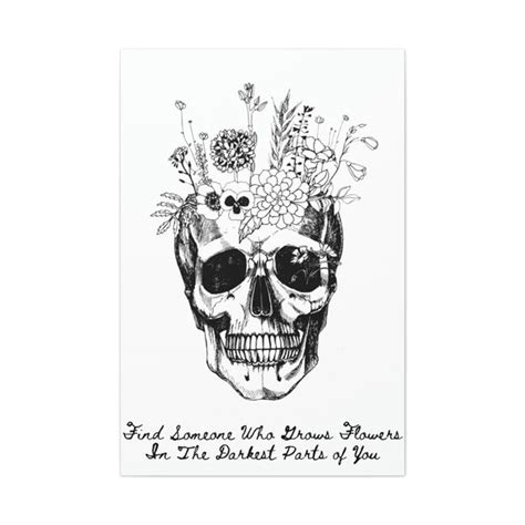 Find Someone Who Grows Flowers In The Darkest Parts Of You Wall Art Etsy