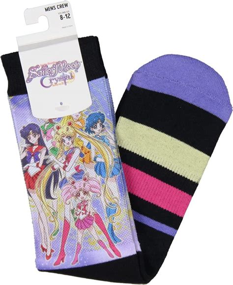 BioWorld Sailor Moon Crystal Adult Collage Crew Socks