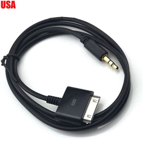 Male Cable Adapter 30pin Stereo 35mm Aux Input To Ipod Iphone Dock Connector Ebay