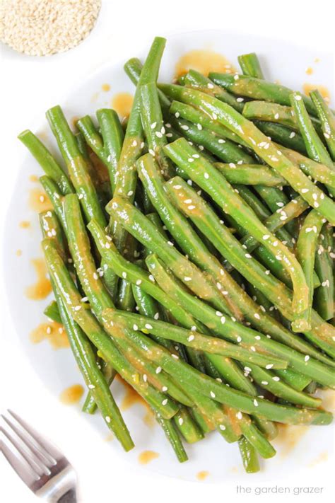 Miso Glazed Green Beans Easy 15 Minute The Garden Grazer