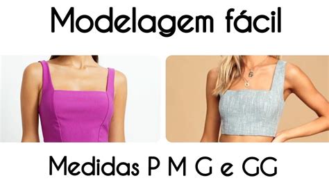 Como Fazer Molde Cropped Decote Quadrado Youtube