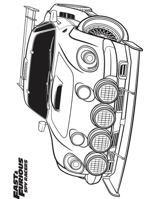 Kids-n-fun.com | Coloring page Fast and Furious Spy racers Sports Car