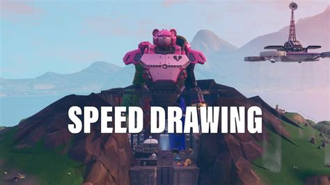 Fortnite Mecha Team Leader Speed Drawing Youtube