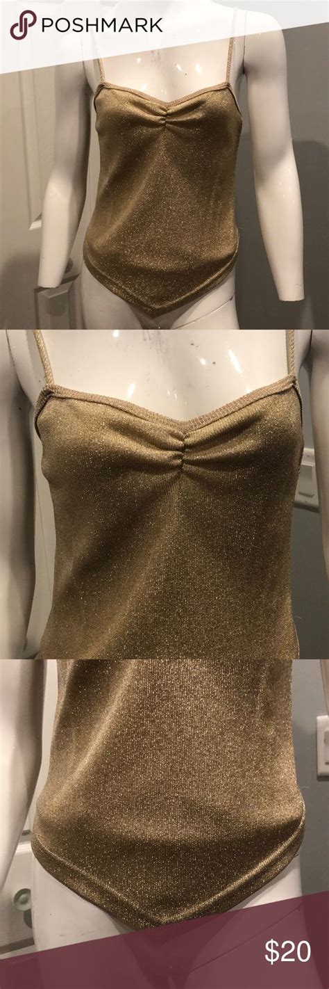 Gold Lurex Sweater Tank Lurex Sweater Sweaters Women Shopping