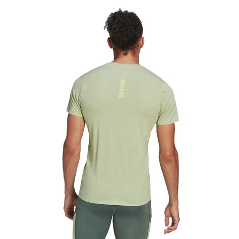 Adidas Adizero Speed Men S Running Short Sleeve Tee Magic Lime The