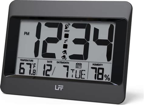 Buy Lff Atomic Clock Auto Set Digital Wall Clock Battery Operated