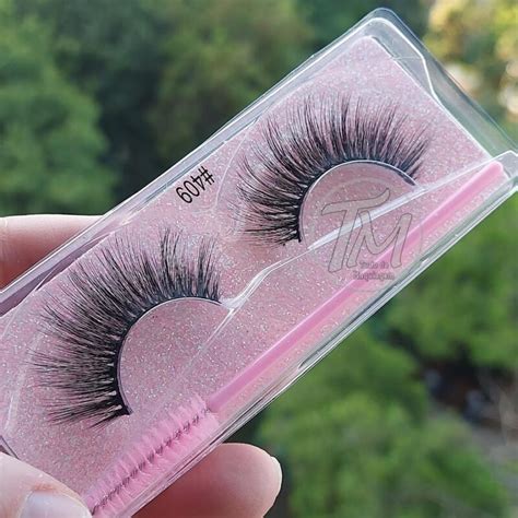 Cílios Postiços Mink Eyelash 409 Escovinha De Cílios Tudo De Maquiagem