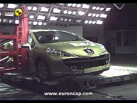 Euro NCAP Peugeot 207CC 2007 Crash Test YouTube