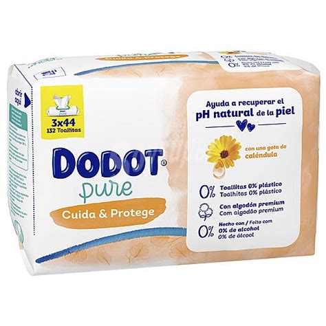 Dodot Dodot Pure Cuida Protege Toallitas H Medas Para Beb Con