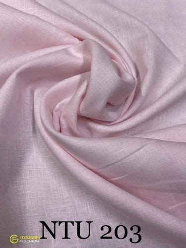 Devdushya Pink Linen Plain Fabric Gsm Gsm At Rs Meter In