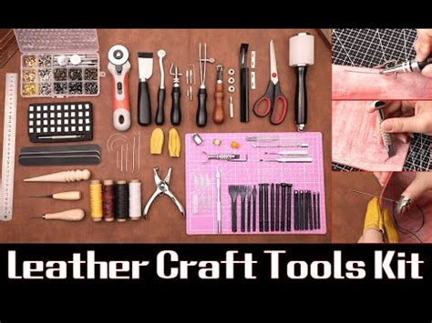 Imzay Pcs Leather Tooling Working Kit Youtube