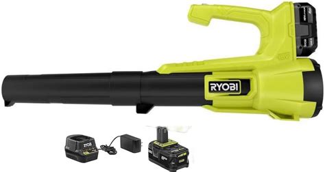 Amazon.com: RYOBI ONE+ 18V 90 MPH 250 CFM Cordless Battery Leaf Blower ...