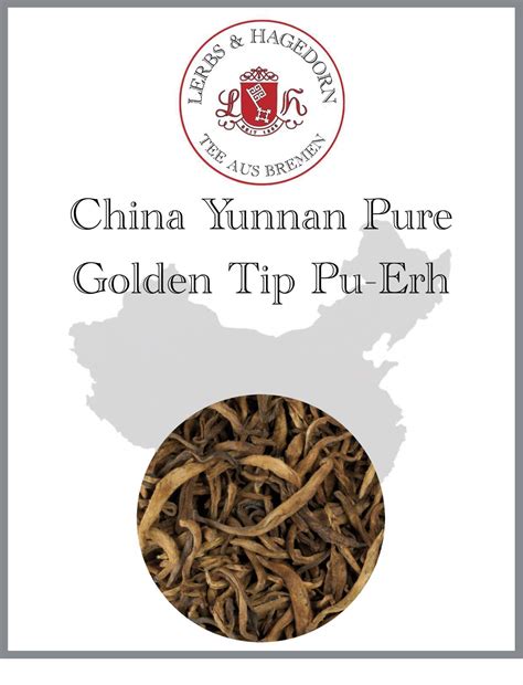 China Yunnan Pure Golden Tip Pu Erh Tee 1 Kg Unkompliziert Und Schnell