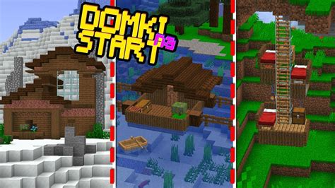 STARTOWE DOMKI Na SURVIVAL W NOWYM ROKU W MINECRAFT 1 18 YouTube