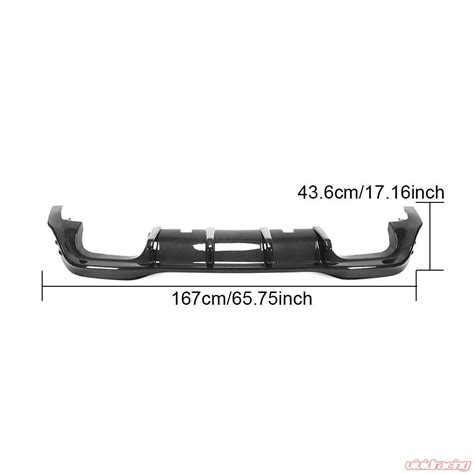 Vr Aero Carbon Fiber Rear Diffuser Volkswagen Golf Mk8 2021 2022 Vr Mk8 610