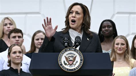 Harris Praises Biden In First Remarks Since He Dropped Out