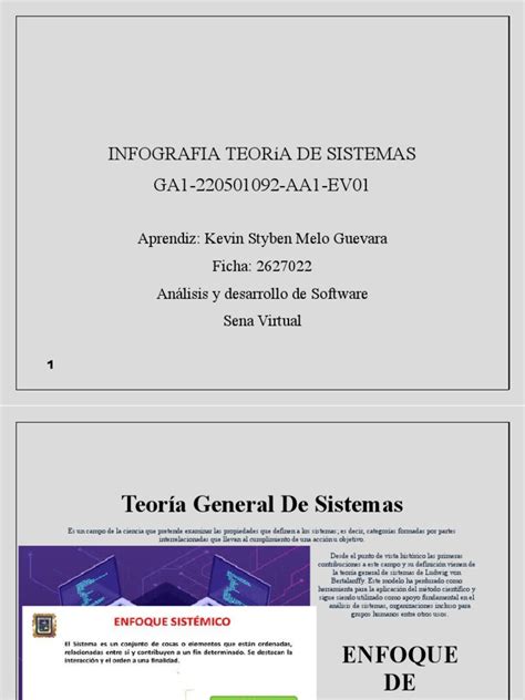 Infografia Teoria General De Sistemas Pdf Sistema Teoría