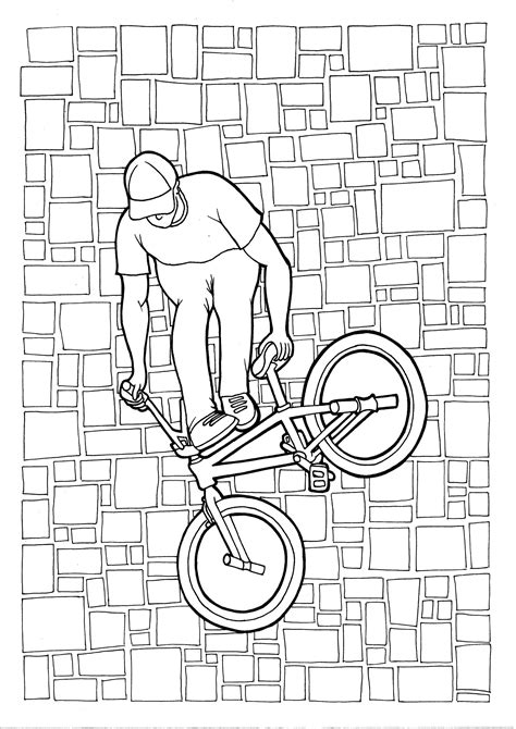 Bmx Printable Coloring Pages