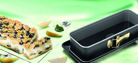 Dr Oetker Springform Rectangular Back Idee With Server Plate Black