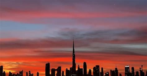 A Wonderfull Evning in Dubai Skyline Free Stock Video Footage, Royalty-Free 4K & HD Video Clip