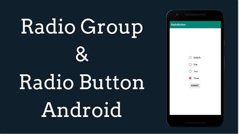 Radio Group And Radio Button Example In Android Studio Youtube