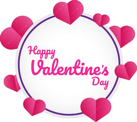 Feliz Dia De San Valentin Redondo Con Muchos Corazones Png Feliz Día De San Valentín Amor