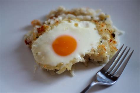 Rosti Casserole with Fried Eggs - Sarah 'n Spice