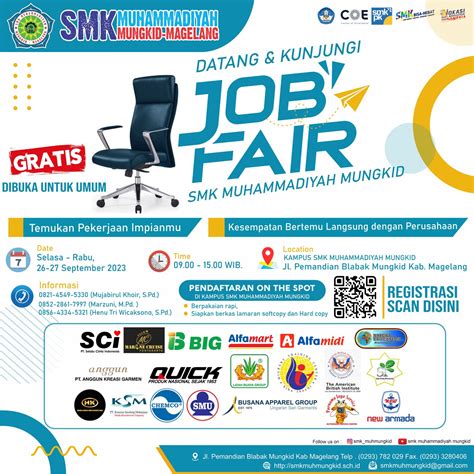 Job Fair SMK Muhammadiyah Mungkid Magelang 26 27 Sep 2023 SMK