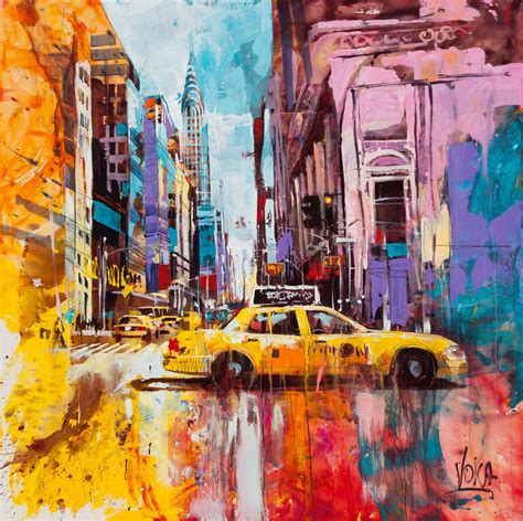 New York City 180x180 Cm 70 9x70 9 Inch Acrylic On Canvas In 2019