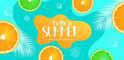 Premium Vector Hello Summer Vector Design Hello Summer Text With