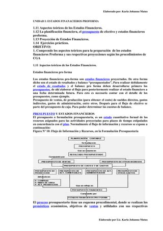 Unidad I Estados Finanacieros Proforma PDF