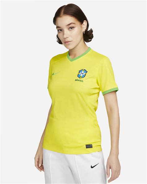 Maillot de foot Nike Dri FIT Brésil 2023 Stadium Domicile pour femme