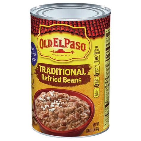 Old El Paso Traditional Canned Refried Beans 1 Can 16 Oz 16 Oz Shipt