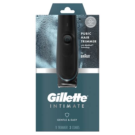 Gillette Intimate I5 Men S Pubic Hair Trimmer For Men Waterproof Body Groomer Black