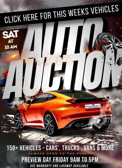 September 21st Auto Auction Greater Detroit Auto Auction