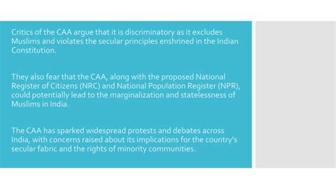 Ppt What Is Caa Rule In India Powerpoint Presentation Free Download