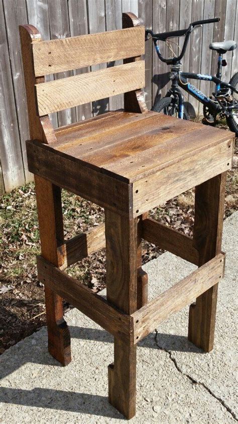 Pallet Bar Stool Wooden Pallet Projects Wood Pallet Furniture Pallet Crafts Recycled